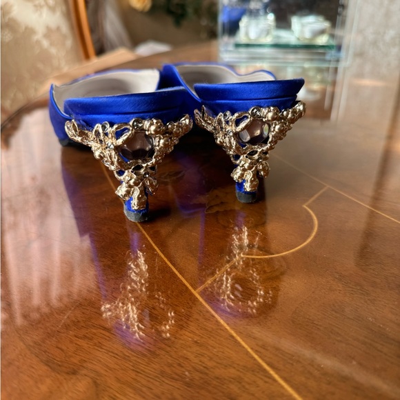 Koche women’s mules shoes Jeweled small heel a 40.0 USA Sz 10.0 - Picture 5 of 16